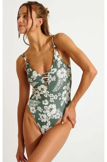 بدلة سباحة بانانا مون باللون الأخضر