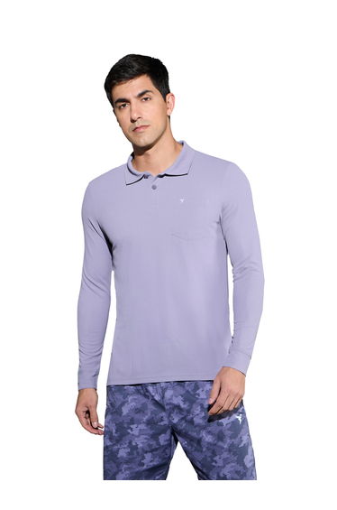Solid Polo T-Shirt with Pocket Detail