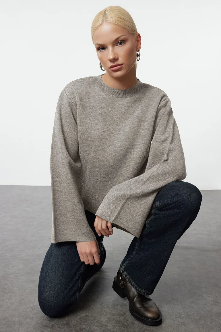 Stone More Sustainable Basic Knitwear Sweater - 1