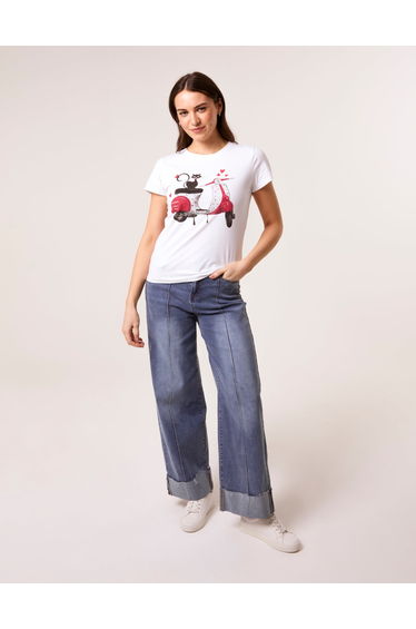 Printed Cat T-Shirt