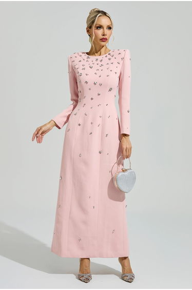 Dunlop Pink Diamond Long Sleeve Dress