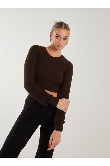 Cropped Knit Jumper