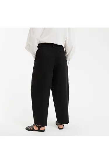 بنطلون لا ريدوت كولكشنز رسمي أسود قصة واسعة