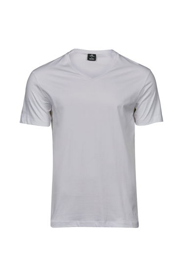 Tee Jays Mens Fashion Sof V Neck T-Shirt - White