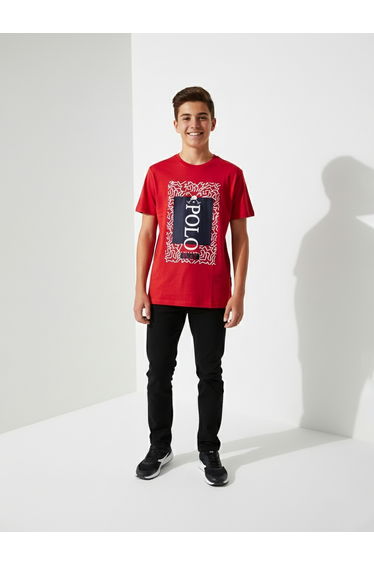 Teen Boys Graphic Logo Crew Neck T-Shirt