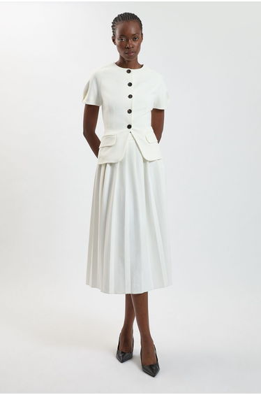 Compact Stretch Midi Dress