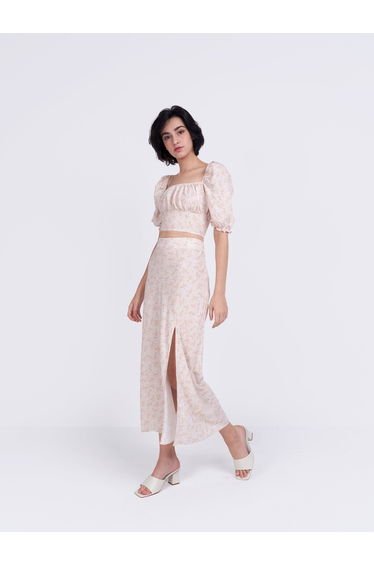 Glamorous Care Stone Ditsy Floral Top