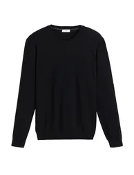 Merino Wool Jumper/Sweater with Crew Neck - 4
