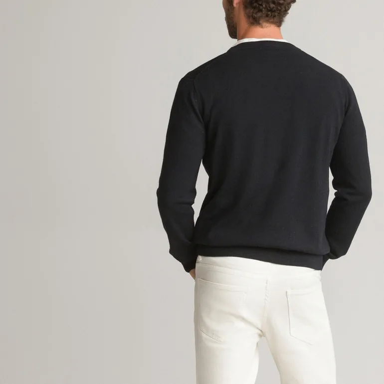Merino Wool Jumper/Sweater with Crew Neck - 3