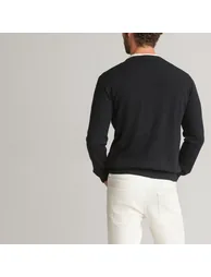 Merino Wool Jumper/Sweater with Crew Neck - 3