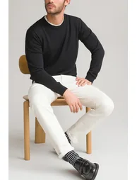 Merino Wool Jumper/Sweater with Crew Neck