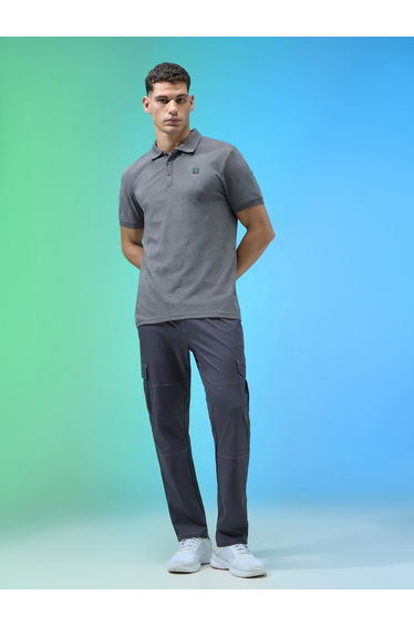 Men Jacquard Slim Fit Polo