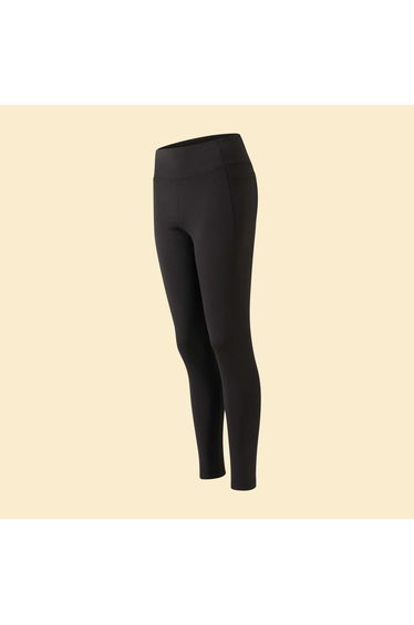 Sports leggings with pockets BLACK