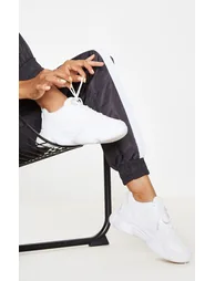 White Bubble Sole Lace Up Trainer