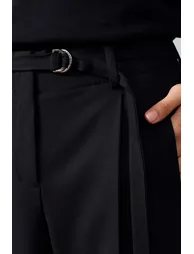 Dilvin Wide-leg Belted Crepe Trousers - 3