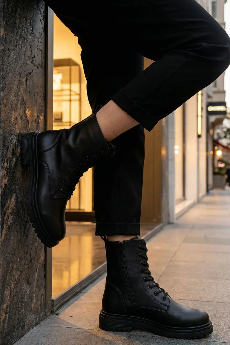 Women's Black Boots & Booties 13786 - 4