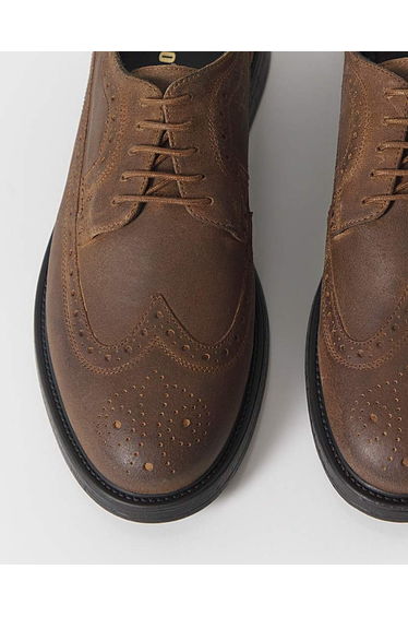 Brown Suede Smart Brogue Wide Fit product thumbnail 2