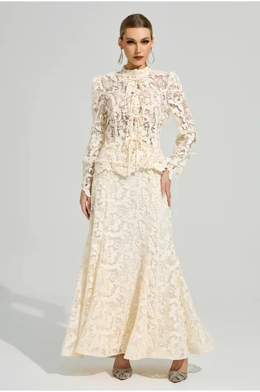 Basin White Lace Set