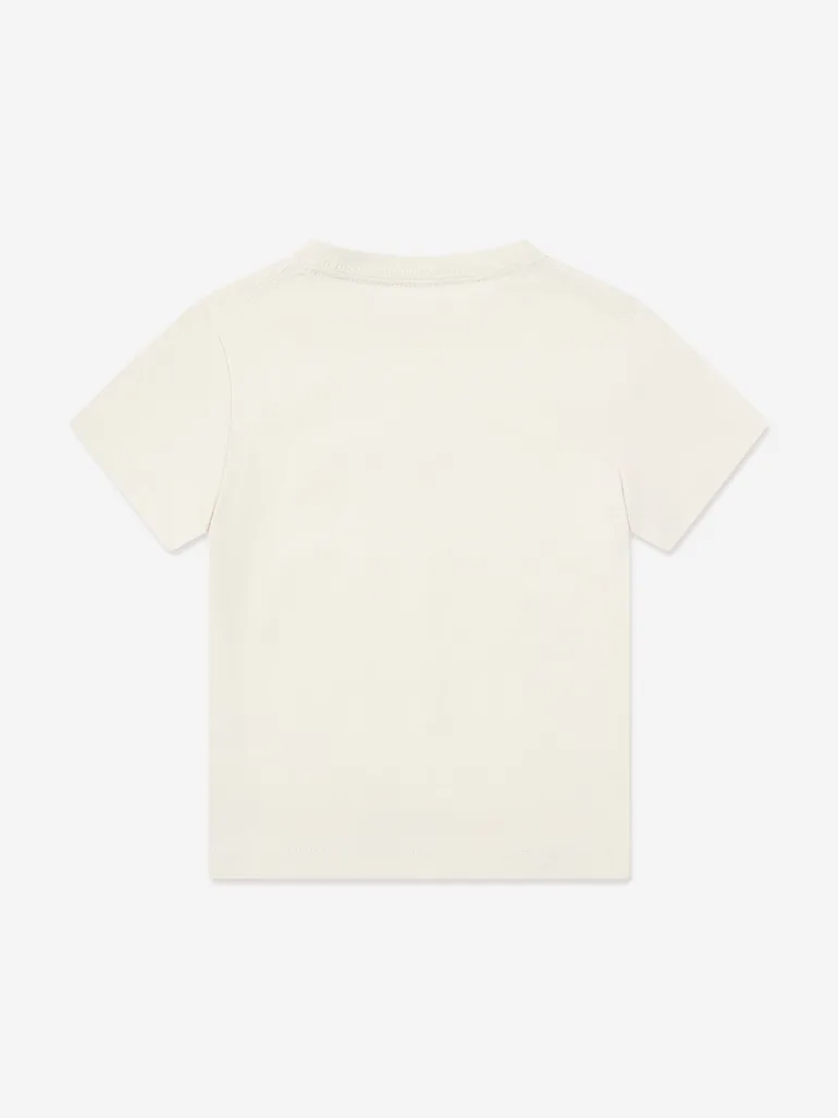 Calvin Klein Girls CK Monogram T-Shirt in Ivory - 1