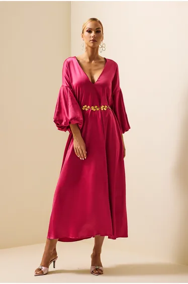 Laure Metal Leaves Waist Chain