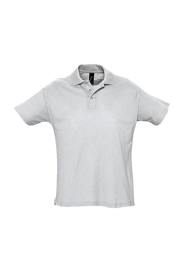 SOLS Mens Summer II Pique Short Sleeve Polo Shirt - Ash