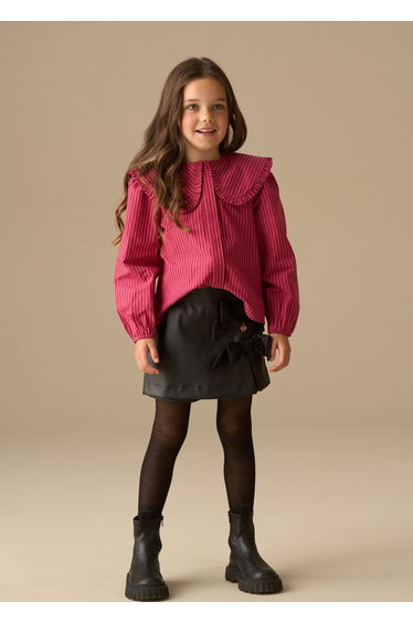 Maggie Frill Collar Shirt - Pink