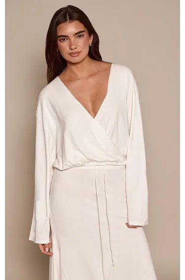 توب بريتي ليتل ثينق محبوك بأكمام طويلة