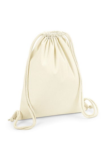 Westford Mill Organic Premium Cotton Gym Sack - Natural