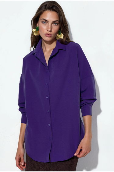 BDART Oversized Long Sleeve Button-Up Shirt