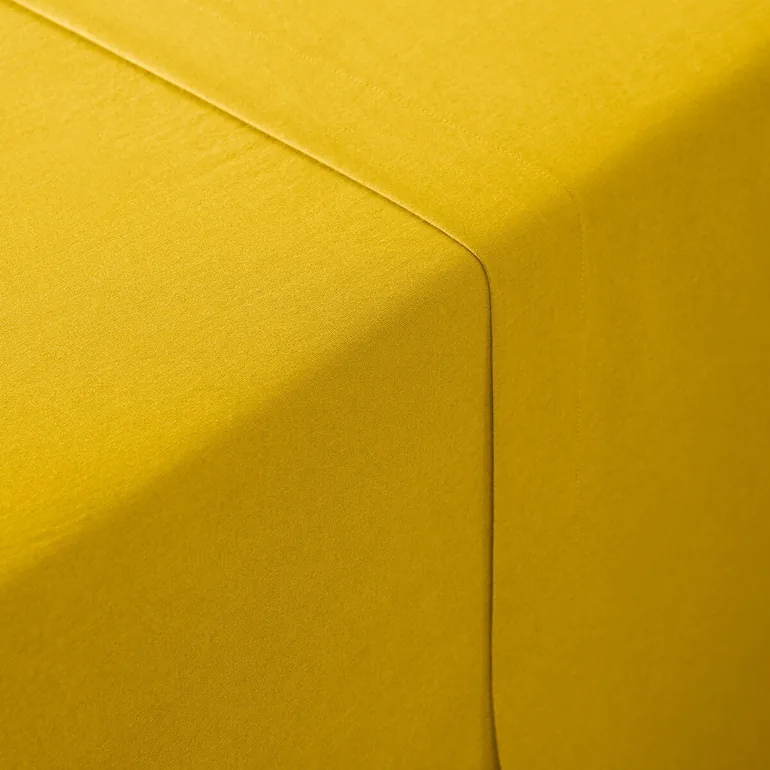 شرشف سرير سادة بقطن مغسول - 5