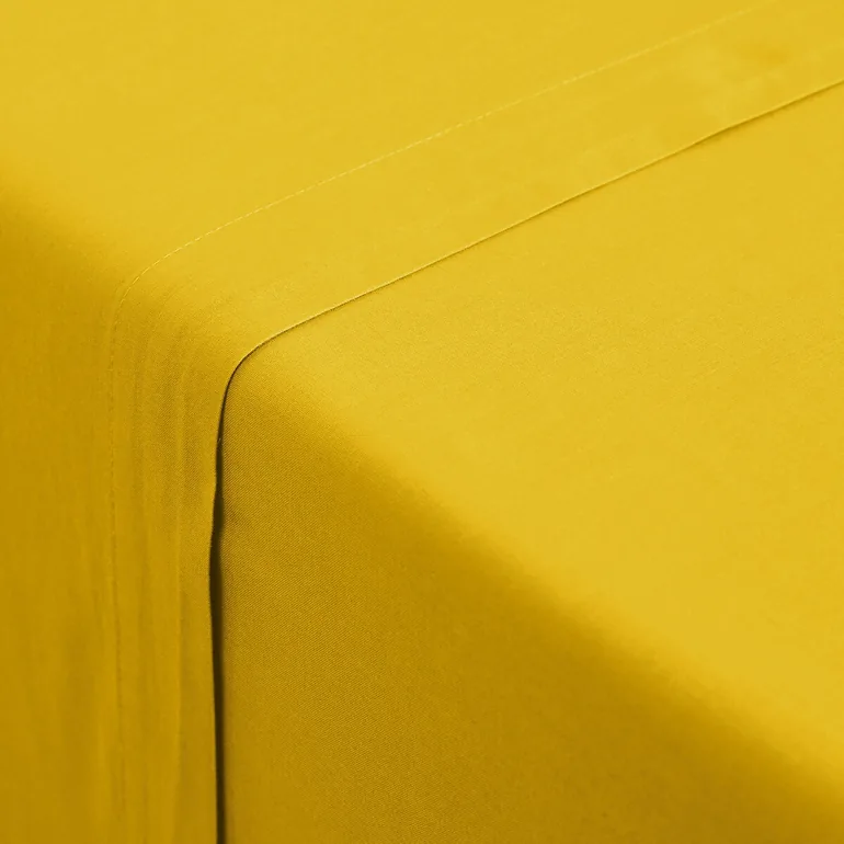 شرشف سرير سادة بقطن مغسول - 2