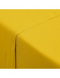 شرشف سرير سادة بقطن مغسول - 2