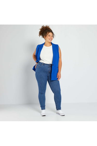 Skinny stretch trousers - 5 pockets BLUE