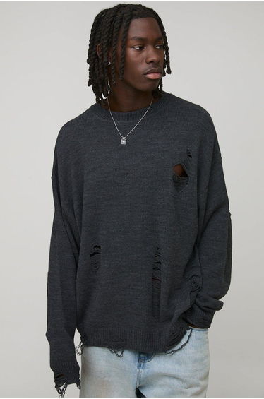 Oversized Boxy Mesh Man Script Lace Up Neck Long Sleeve Sports Top - ecru