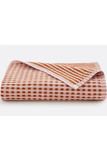 Granna Maxi Woven Bath Towel in Jacquard Towelling 500g