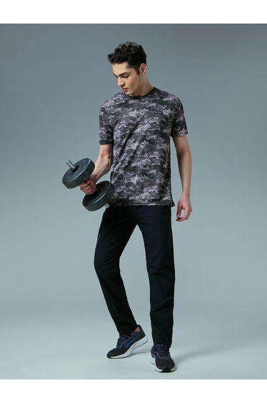 Men Camo Print Slim Fit Sports T-Shirt