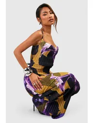 Floral Plisse Strappy Maxi Dress - 2