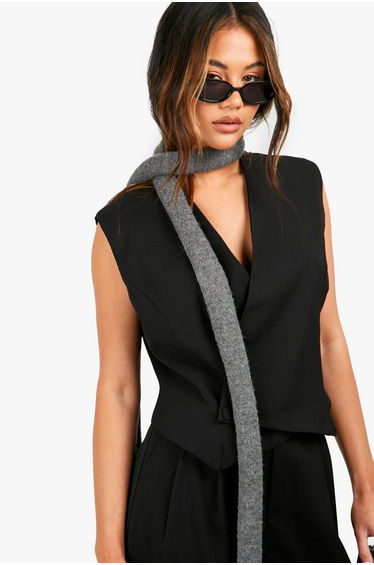 Asymmetric Button Front Waistcoat