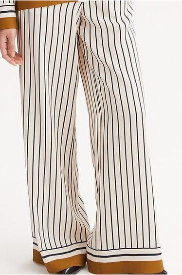 Striped Trousers in Loose Fit
