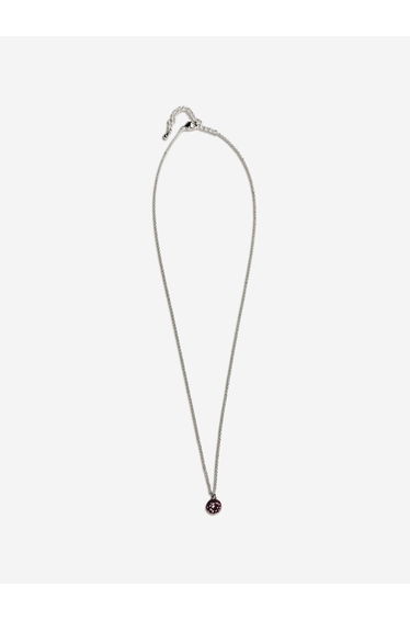 Secret Spoils Girls Brown Doughnut Necklace in Silver (40cm)