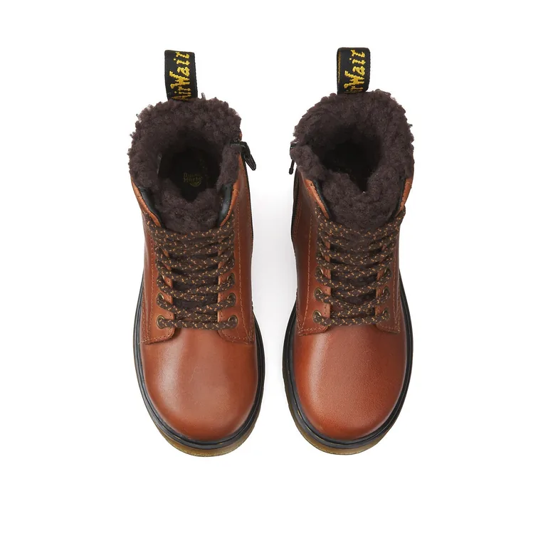Kids Serena J Ankle Boots in Leather with Faux Fur Lining - 2
