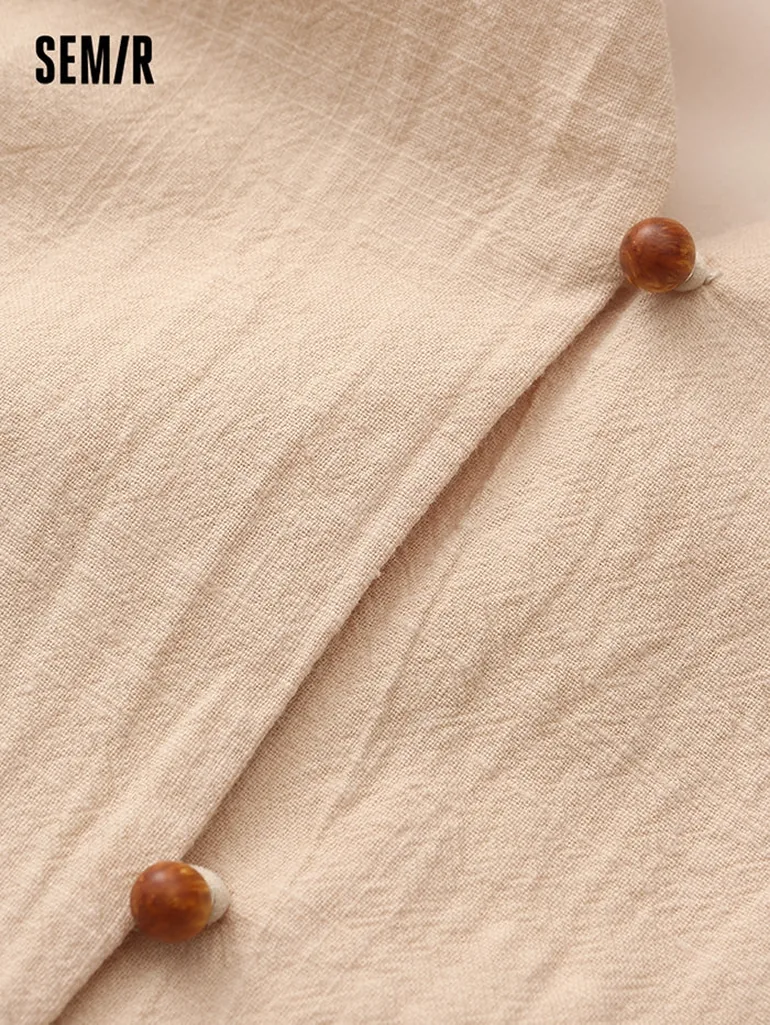 Women's Sleeveless Shirt Dress - 2