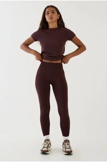 DSGN Studio Sport Contour Bum Scrunch Seamless Legging - fudge