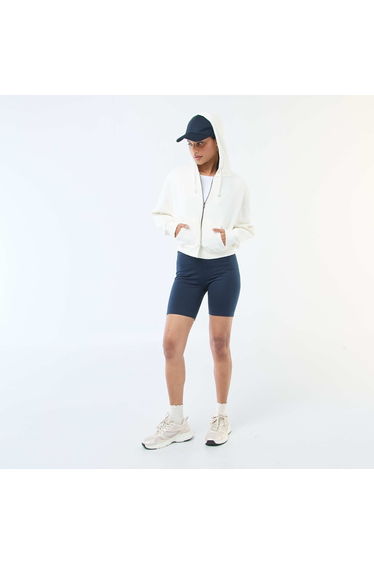 Crop Top Hoodie WHITE