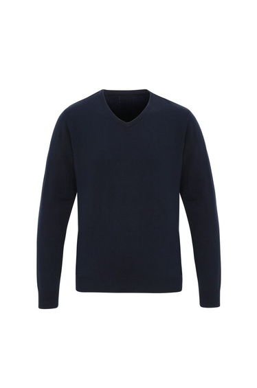 Premier Mens Essential Acrylic V-Neck Sweater - Navy