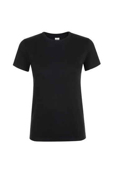SOLS Womens/Ladies Regent Short Sleeve T-Shirt - Deep Black