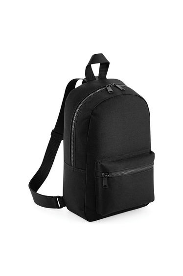 Bagbase Mini Essential Backpack/Rucksack Bag (Pack of 2) - Black