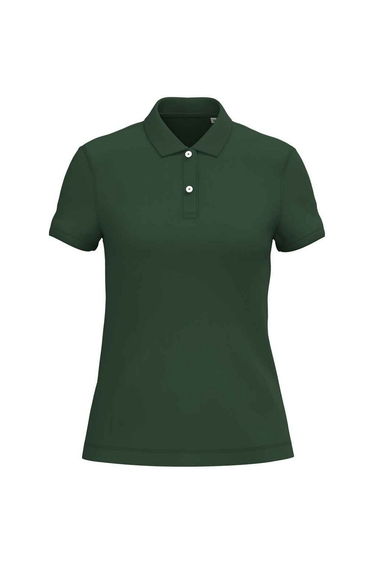 Native Spirit Womens/Ladies Pique Polo Shirt - Forest Green