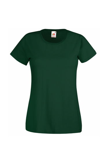 Fruit Of The Loom Ladies/Womens Lady-Fit Valueweight Short Sleeve T-Shirt - Bottle Green