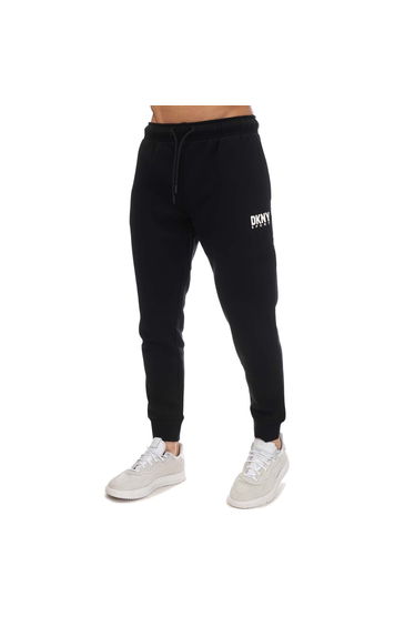 Men's DKNY Printed Logo Joggers in Black